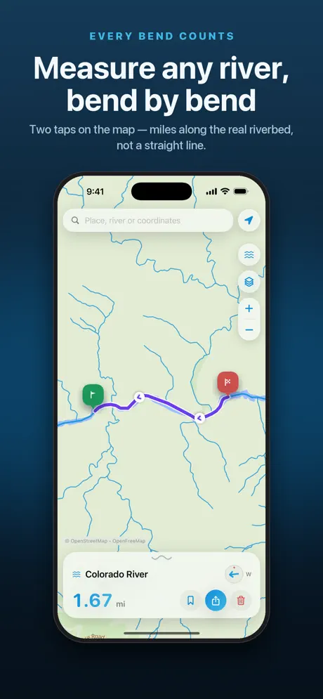 Two pins on the river