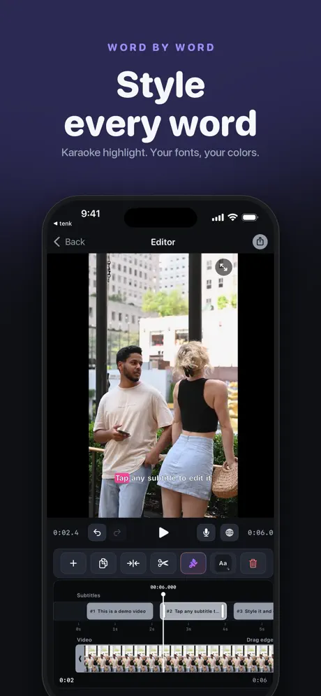 Timeline editor